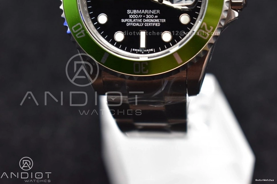 Snug Best 469 SS Edition Kermit On Bracelet Submariner16610LV BPF 0311